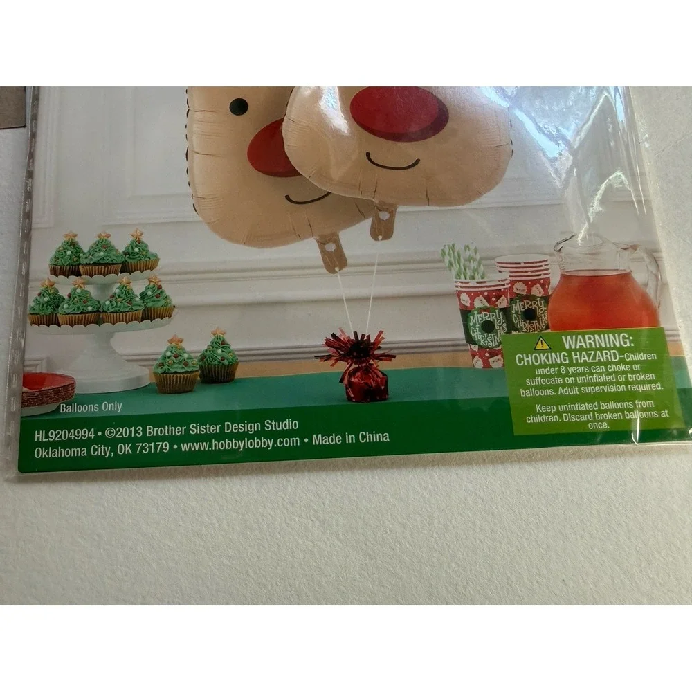 Christmas Party themed balloon decoration 70 Piece Santa Kit and 2 Reindeer NEW